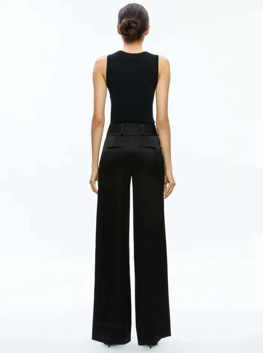 Alice + Olivia Amity Black Embellished Wool Tank Top Small NWT - Picture 4 of 12